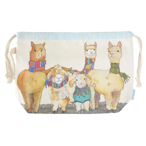 巾着バッグ Alpaca & Angora
