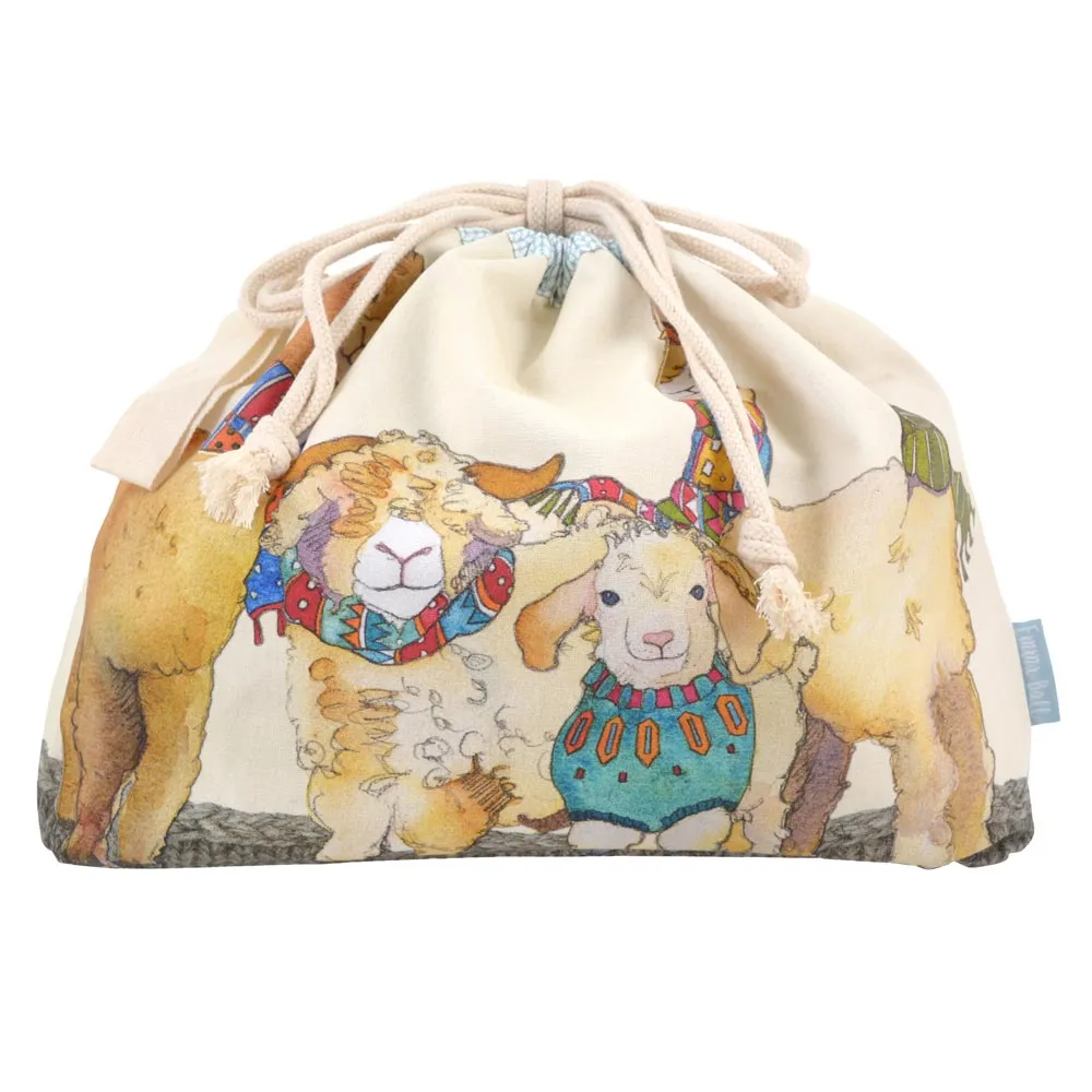 巾着バッグ Alpaca & Angora