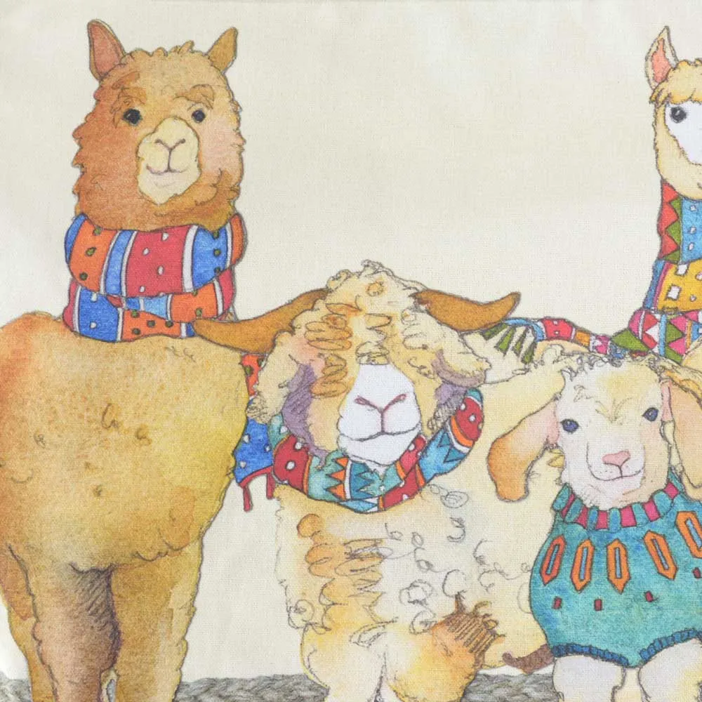 巾着バッグ Alpaca & Angora