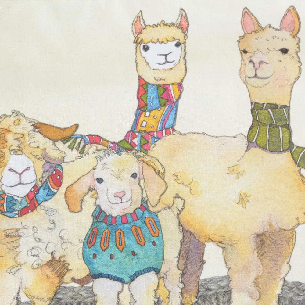 巾着バッグ Alpaca & Angora