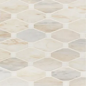 Angora Elongated Octagon - Stone Tile