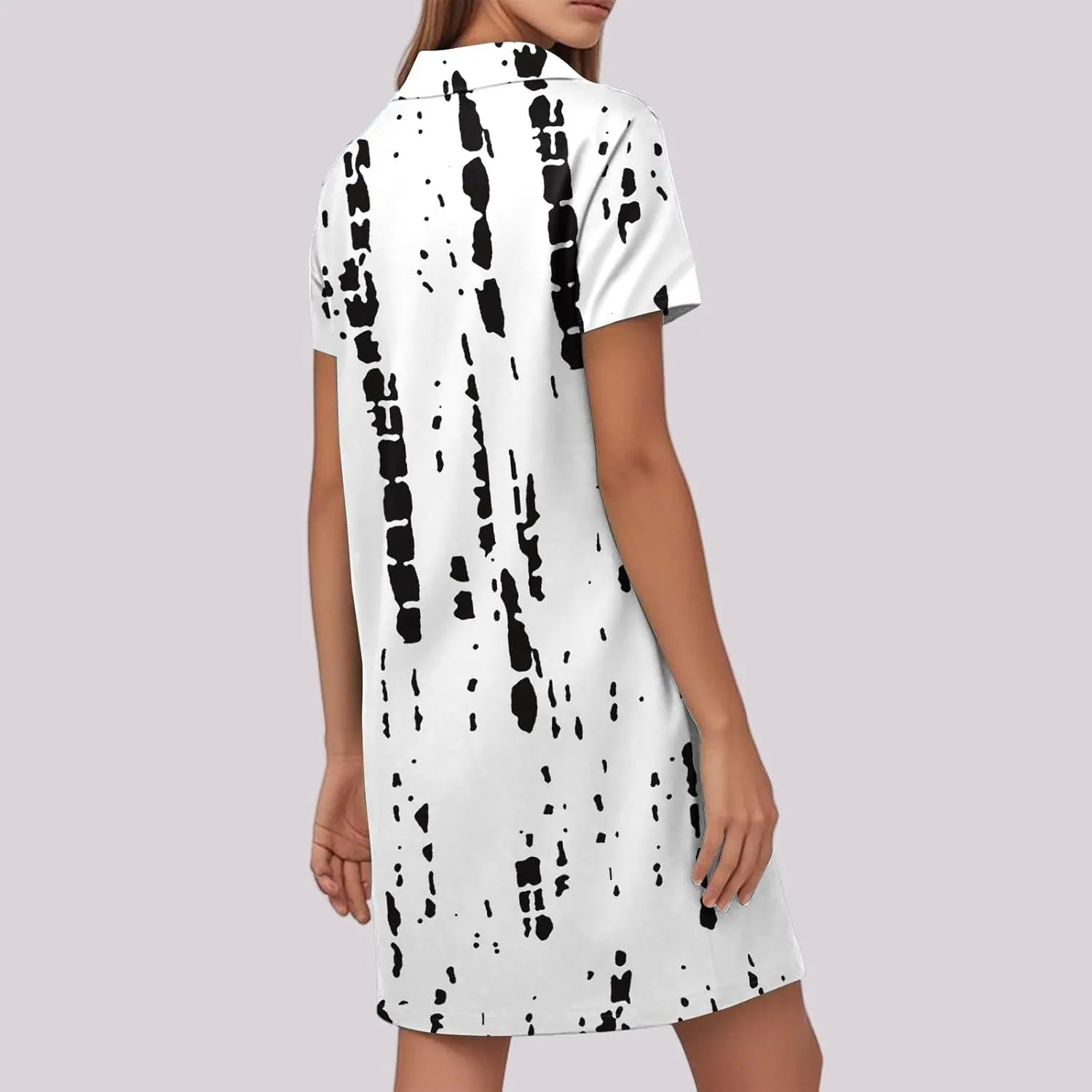 Beach Dresses for Women,2025 Summer Trendy Floral Print Boho Vacation Dress,Casual Short Sleeve Flowy Midi Dress