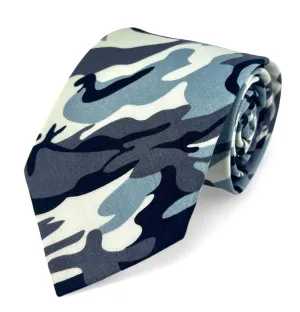 Blue Camouflage Cotton Tie Set