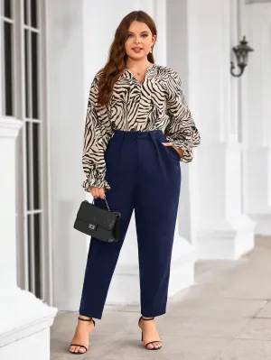Calça De Cintura Alta Plus Size - Angela