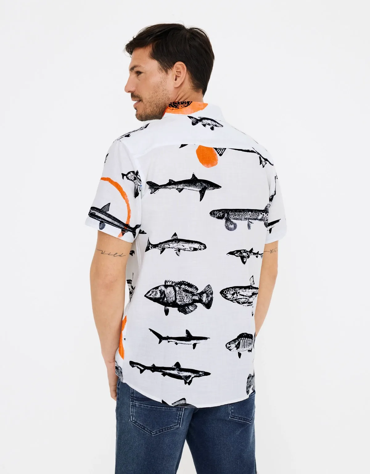 Camisa Manga Corta Estampada - Bruny