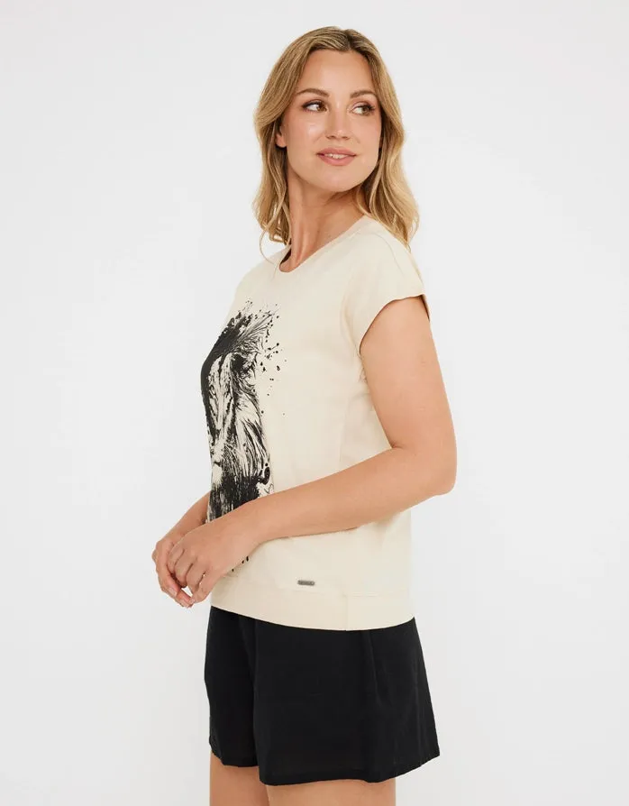 Camiseta Manga Corta Beige - Badena