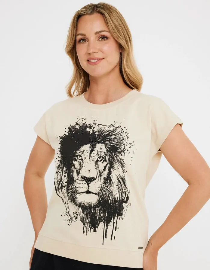 Camiseta Manga Corta Beige - Badena