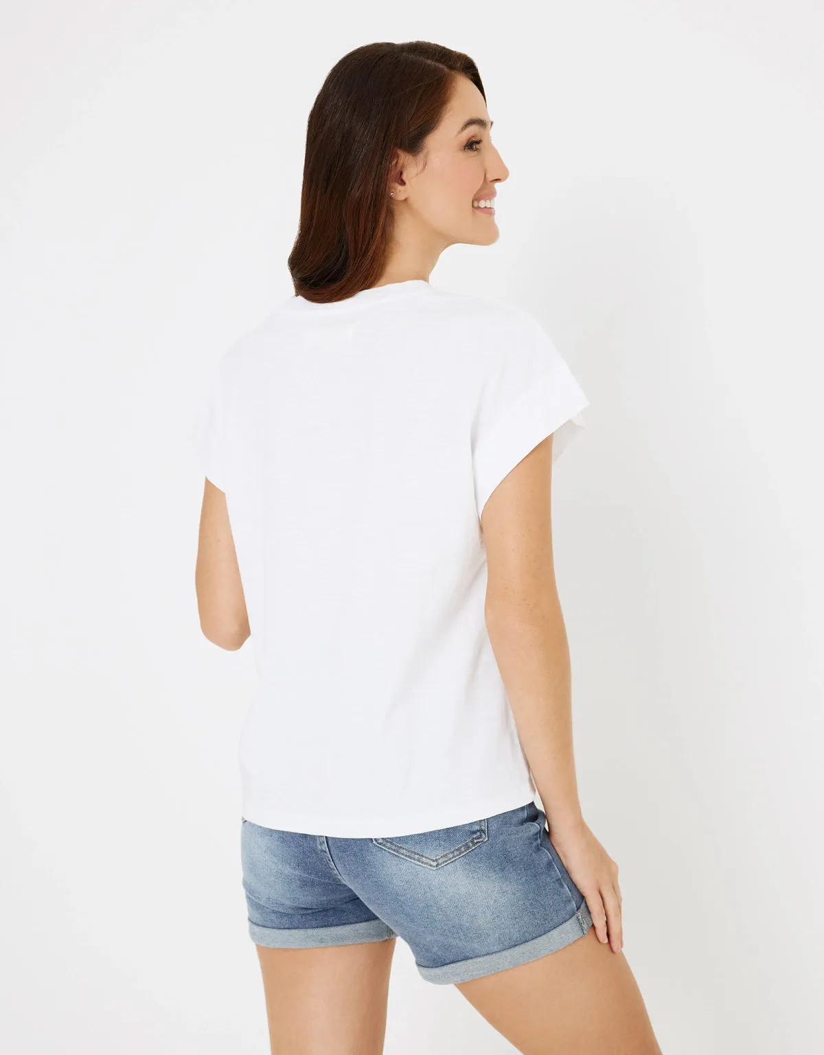 Camiseta Manga Corta Blanco - Naliaca