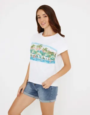 Camiseta Manga Corta Blanco - Naliaca