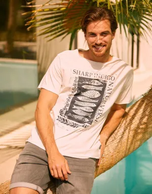 Camiseta Manga Corta Blanco - Sharpe