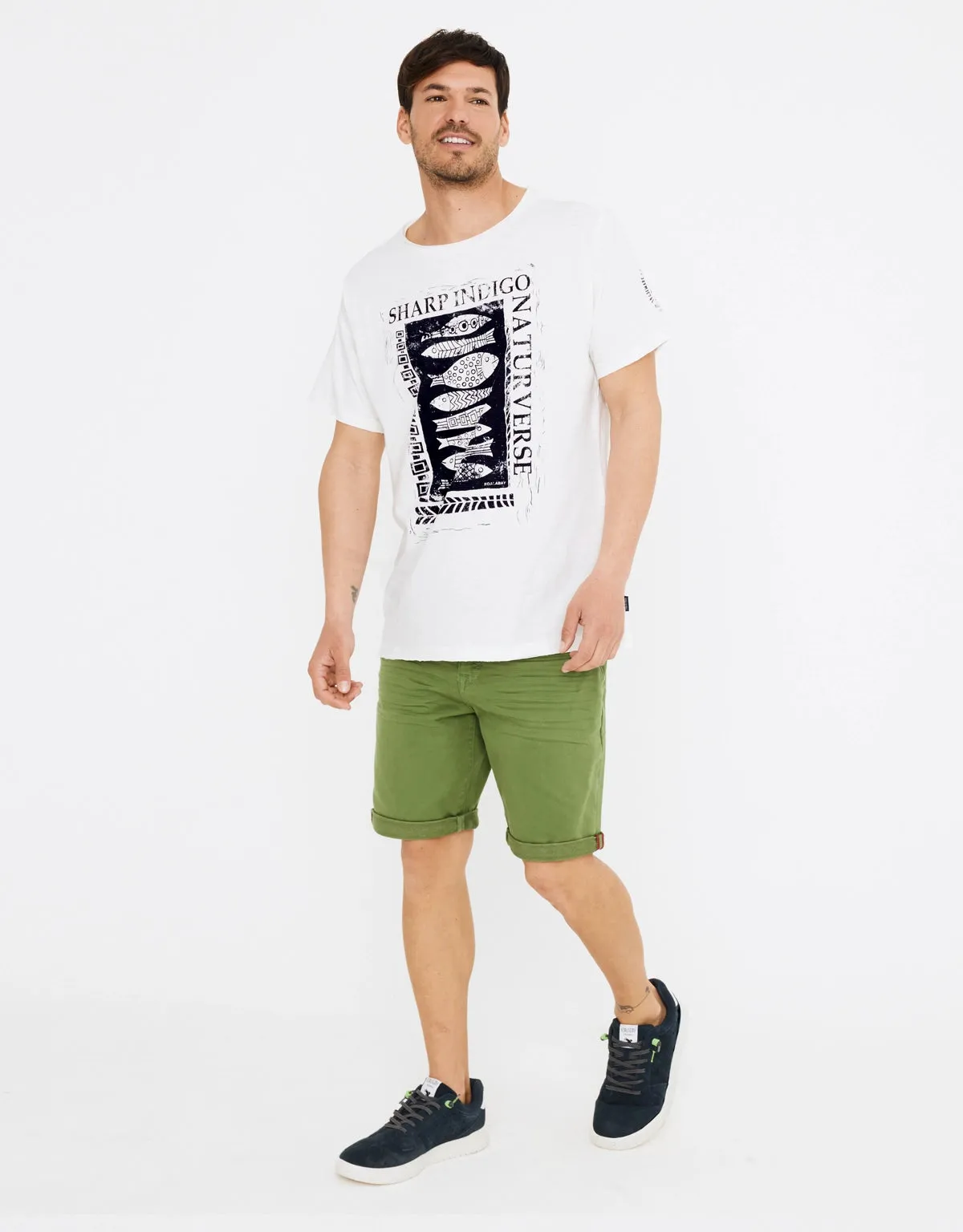 Camiseta Manga Corta Blanco - Sharpe