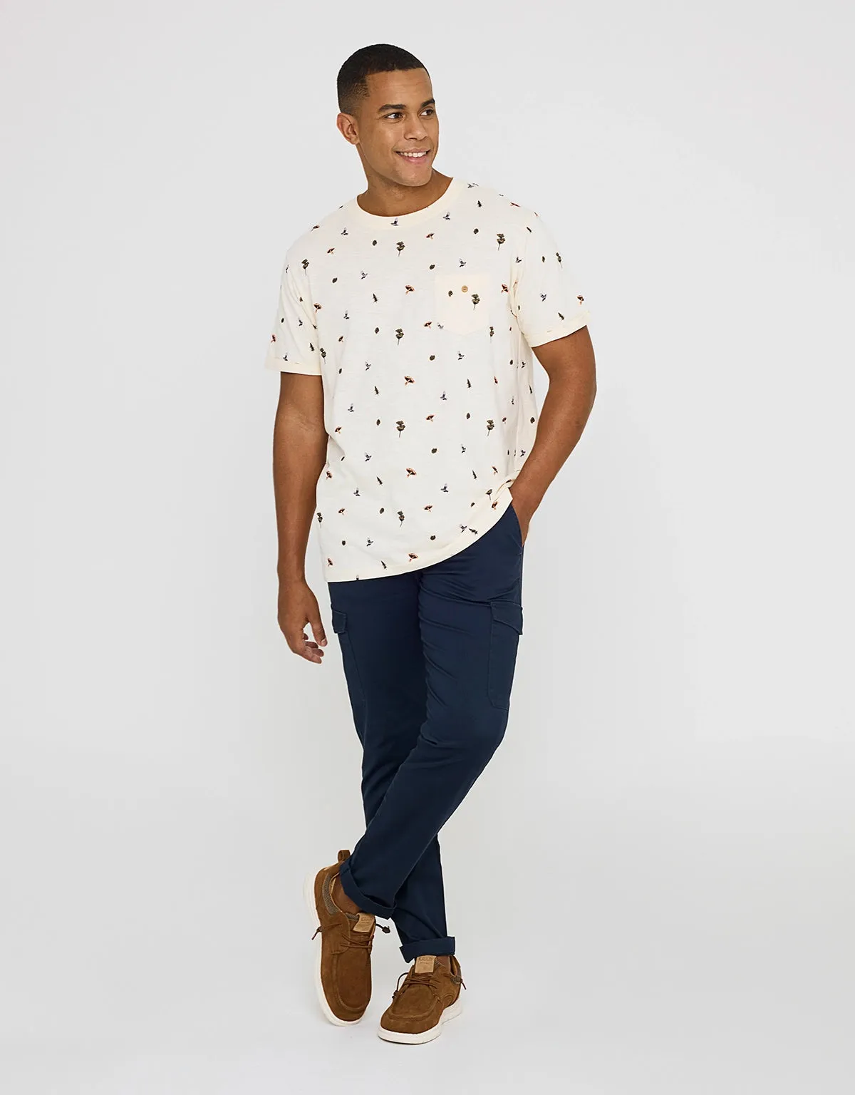 Camiseta Manga Corta Estampado - Birdmush