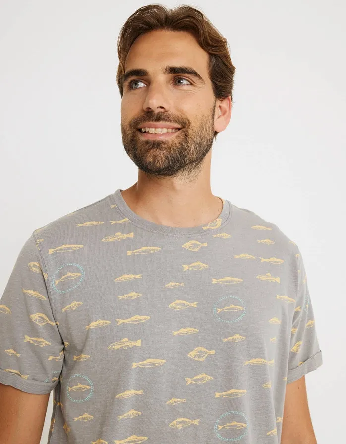 Camiseta Manga Corta Gris - Merval