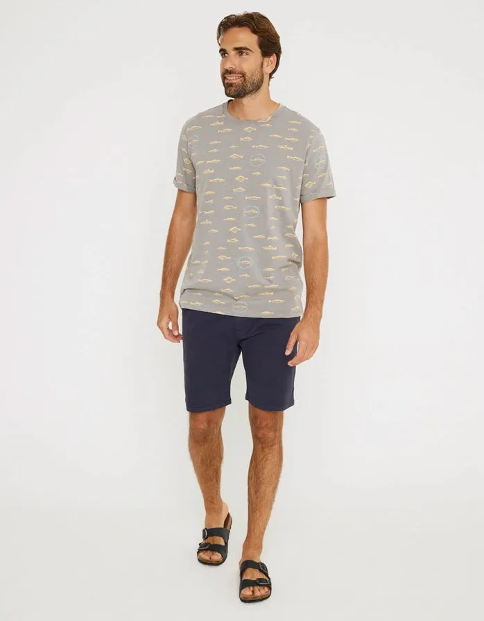 Camiseta Manga Corta Gris - Merval