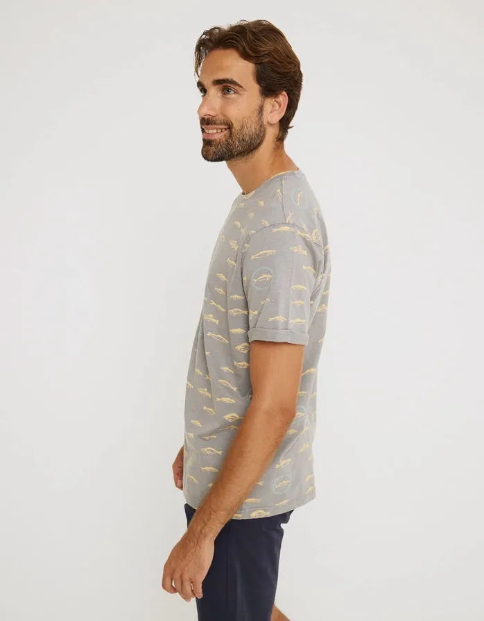 Camiseta Manga Corta Gris - Merval