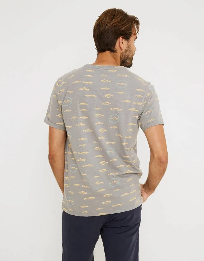 Camiseta Manga Corta Gris - Merval
