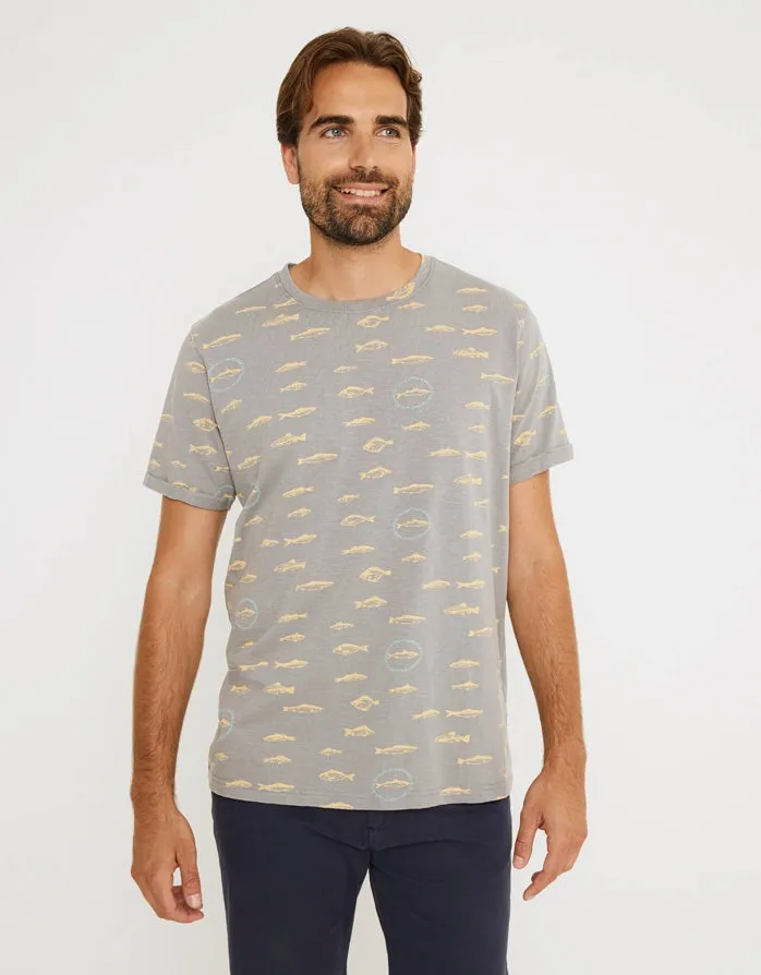 Camiseta Manga Corta Gris - Merval