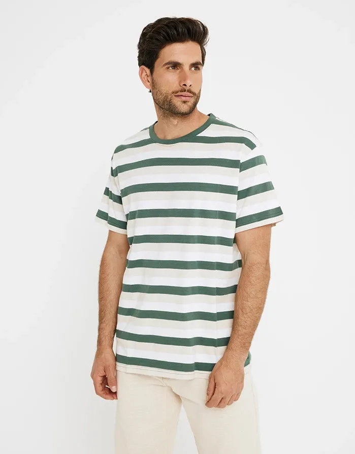 Camiseta Manga Corta Rayas - Ayax