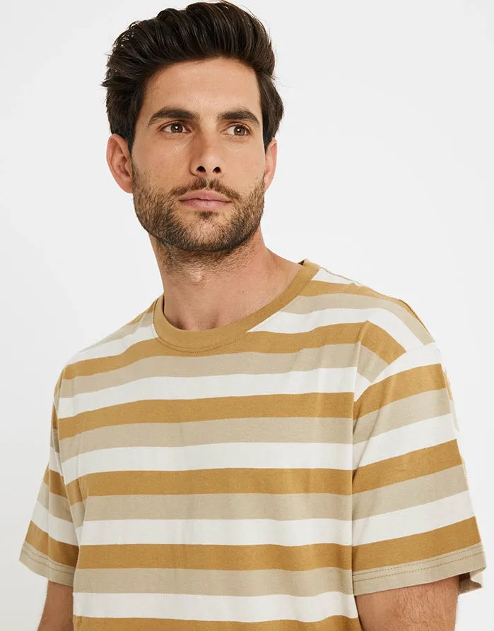Camiseta Manga Corta Rayas - Ayax