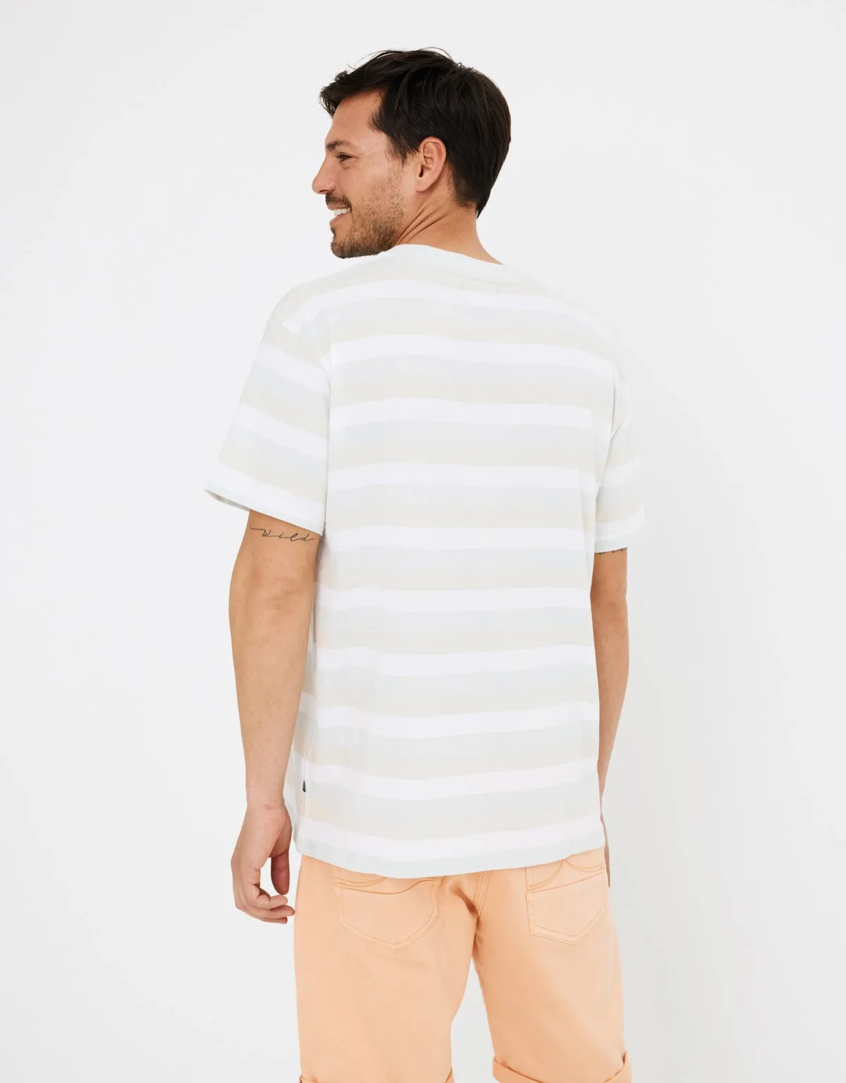 Camiseta Manga Corta Rayas - Ayax