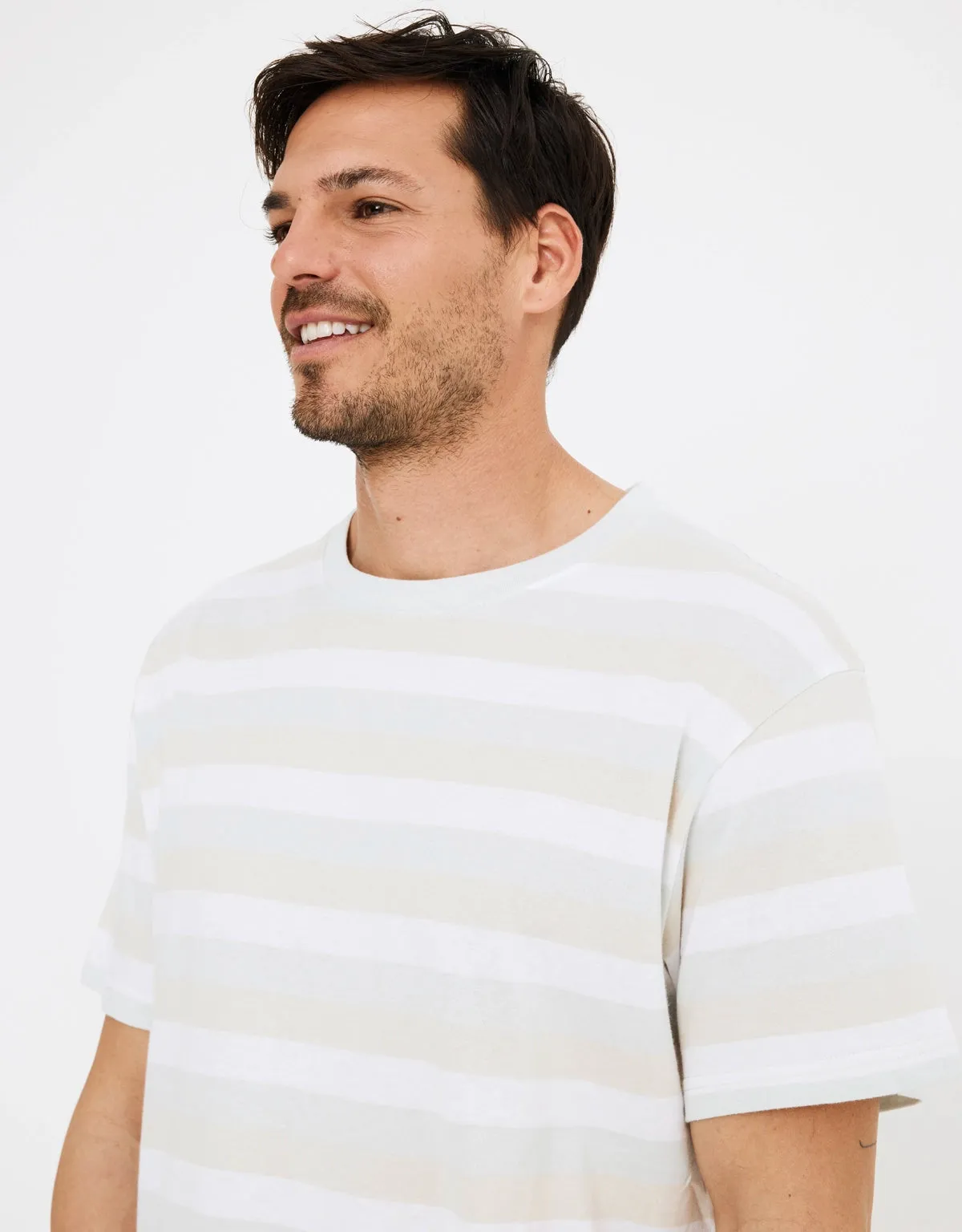 Camiseta Manga Corta Rayas - Ayax