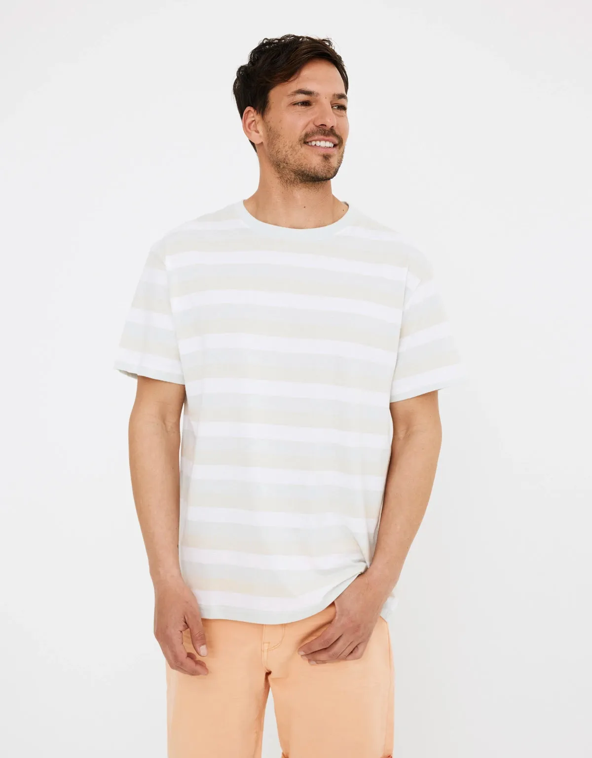 Camiseta Manga Corta Rayas - Ayax