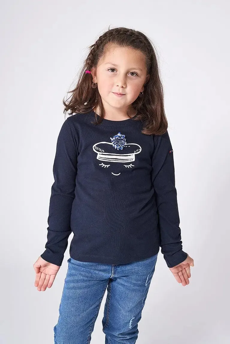 Camiseta marinera manga larga en algodón