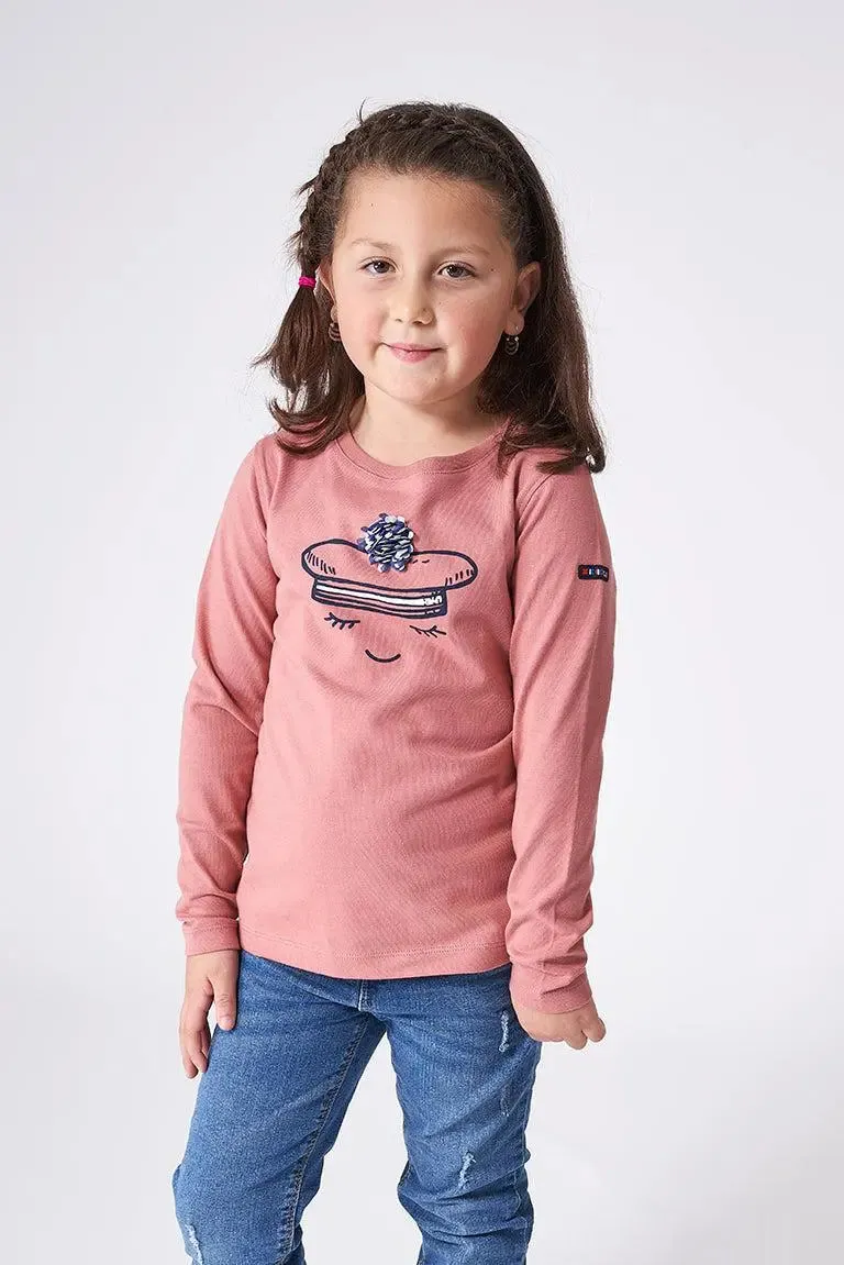 Camiseta marinera manga larga en algodón