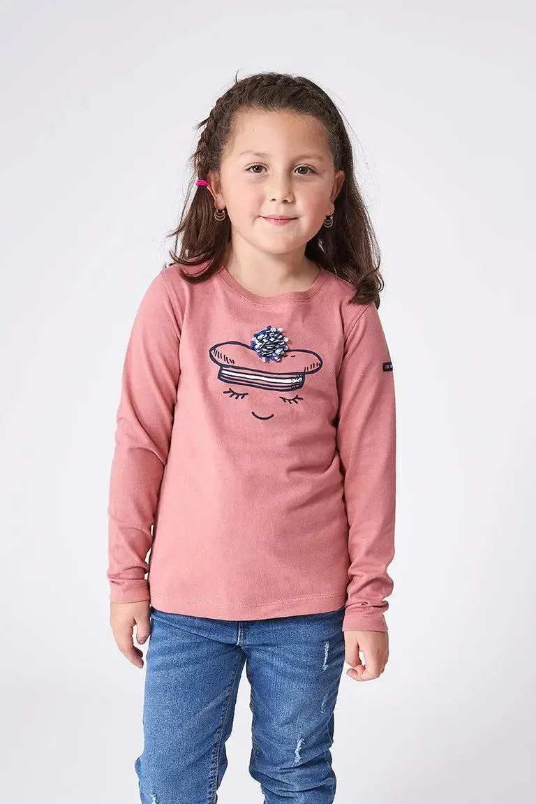 Camiseta marinera manga larga en algodón