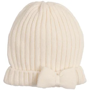 Cappello lana con fiocco