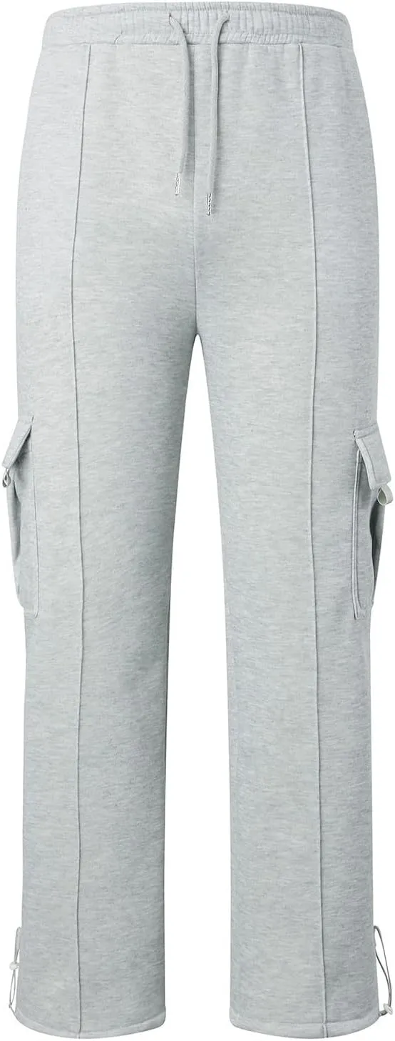 Casual Jogger Pants for Men Breathable Relaxed Fit Chino Outdoor Cargo Pants Travel Comfy Twill Jogging Sweatpants