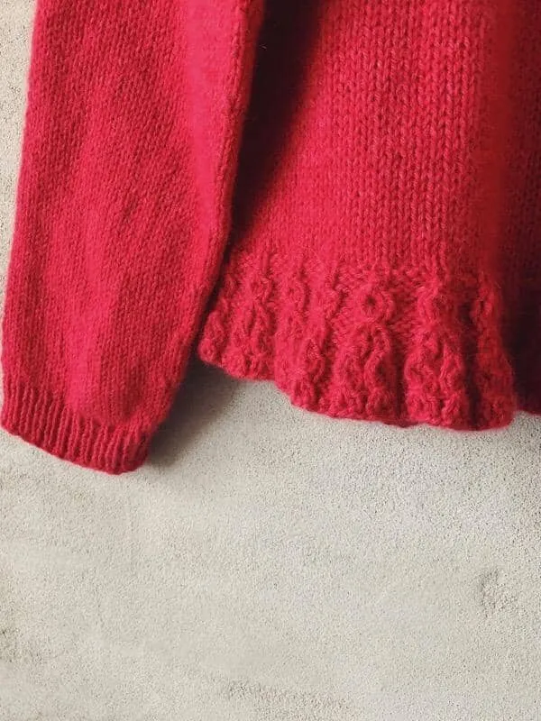 Chili ruffle sweater by Önling, No 1 knitting kit