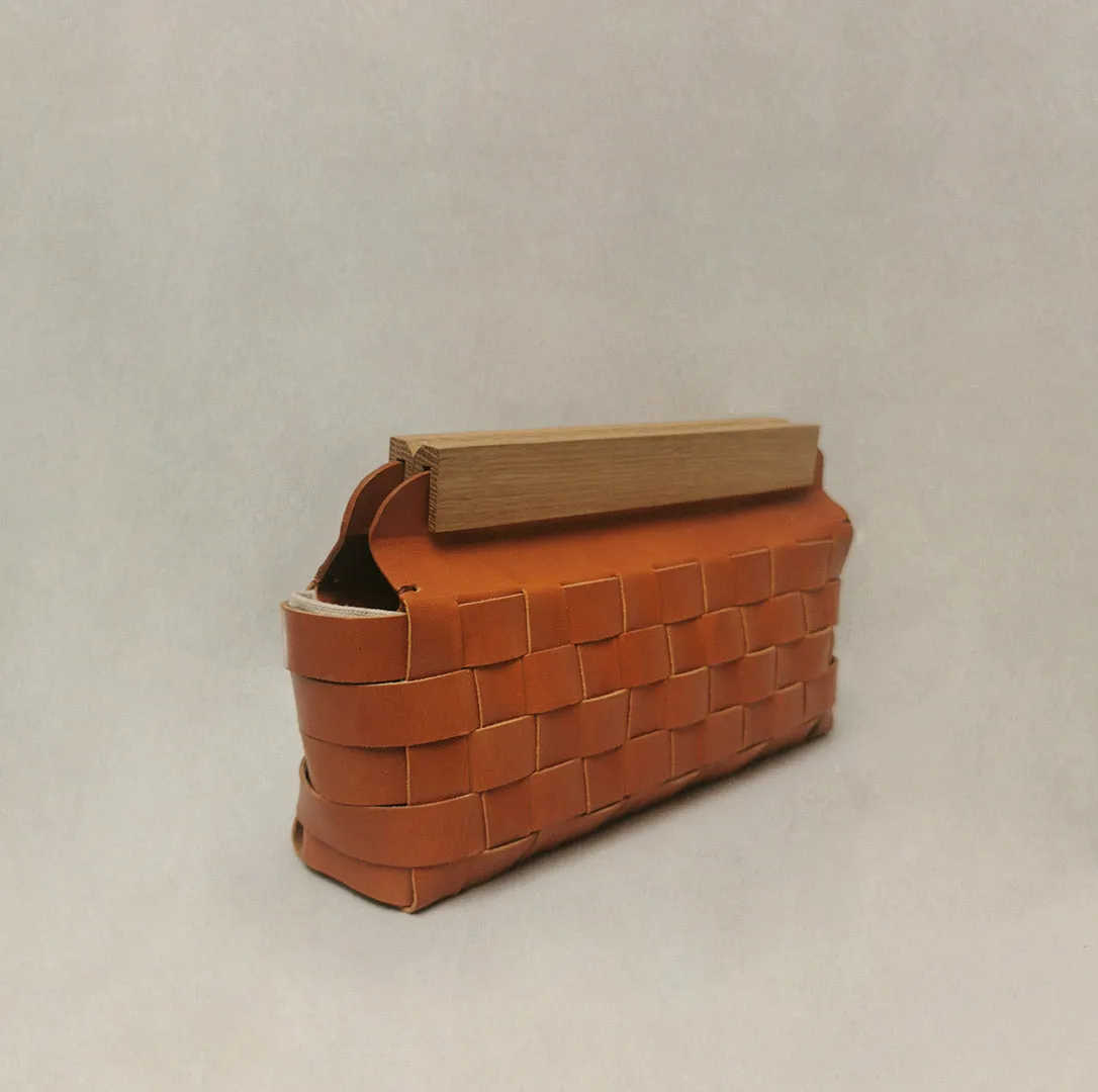 Clutch Mimbre avellana