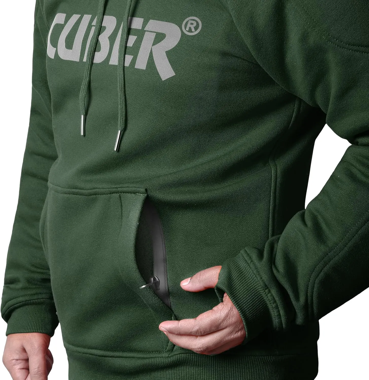 CUBER ARMORED MOTORCYCLE HOODIE FOR MEN & WOMEN,MOTORCYCLE SWEATSHIRT WITH ARMOR,POWERSPORTS PROTECTIVE RIDING BIKER JACKET
