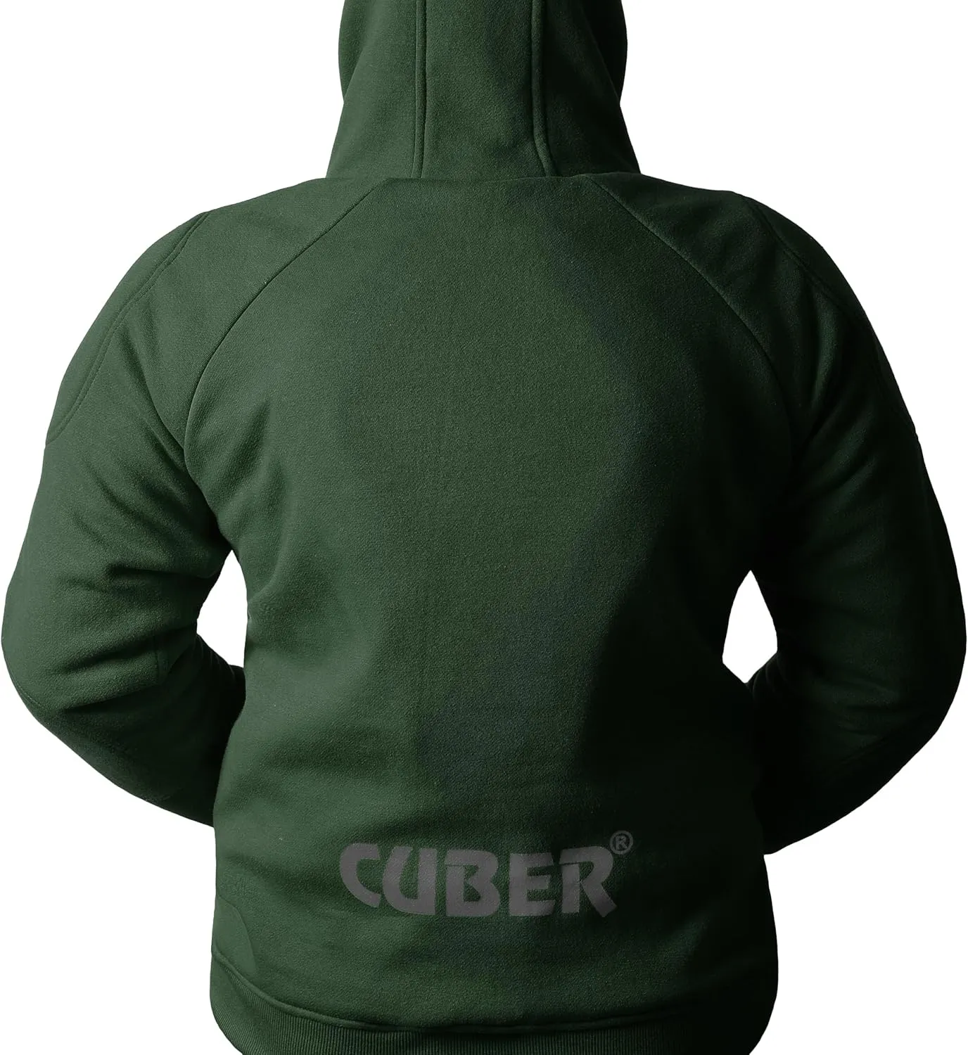 CUBER ARMORED MOTORCYCLE HOODIE FOR MEN & WOMEN,MOTORCYCLE SWEATSHIRT WITH ARMOR,POWERSPORTS PROTECTIVE RIDING BIKER JACKET