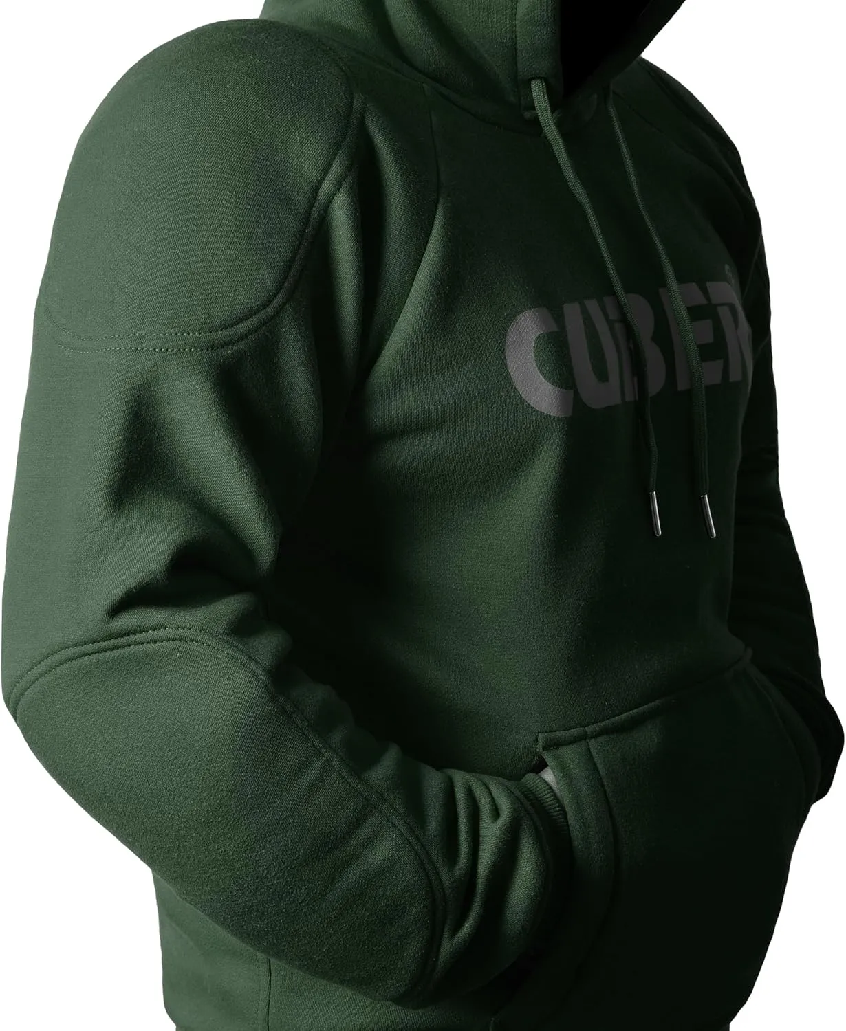 CUBER ARMORED MOTORCYCLE HOODIE FOR MEN & WOMEN,MOTORCYCLE SWEATSHIRT WITH ARMOR,POWERSPORTS PROTECTIVE RIDING BIKER JACKET