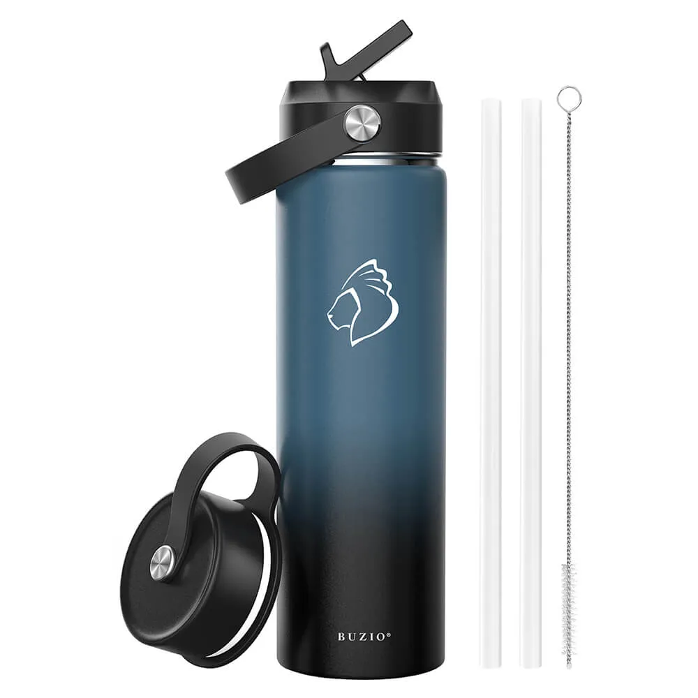 Duet Series Water Bottles with 2 Lids | 22oz