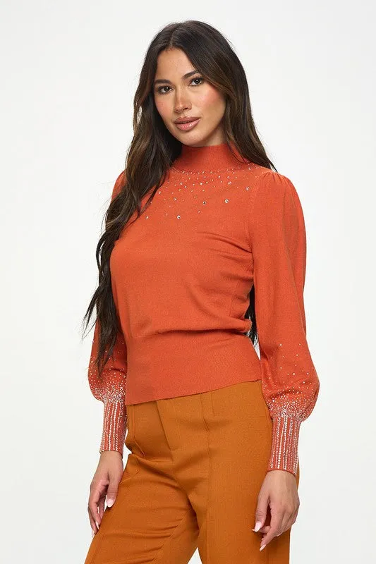 Embellished Sweater