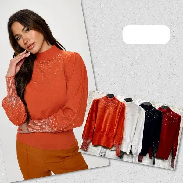 Embellished Sweater