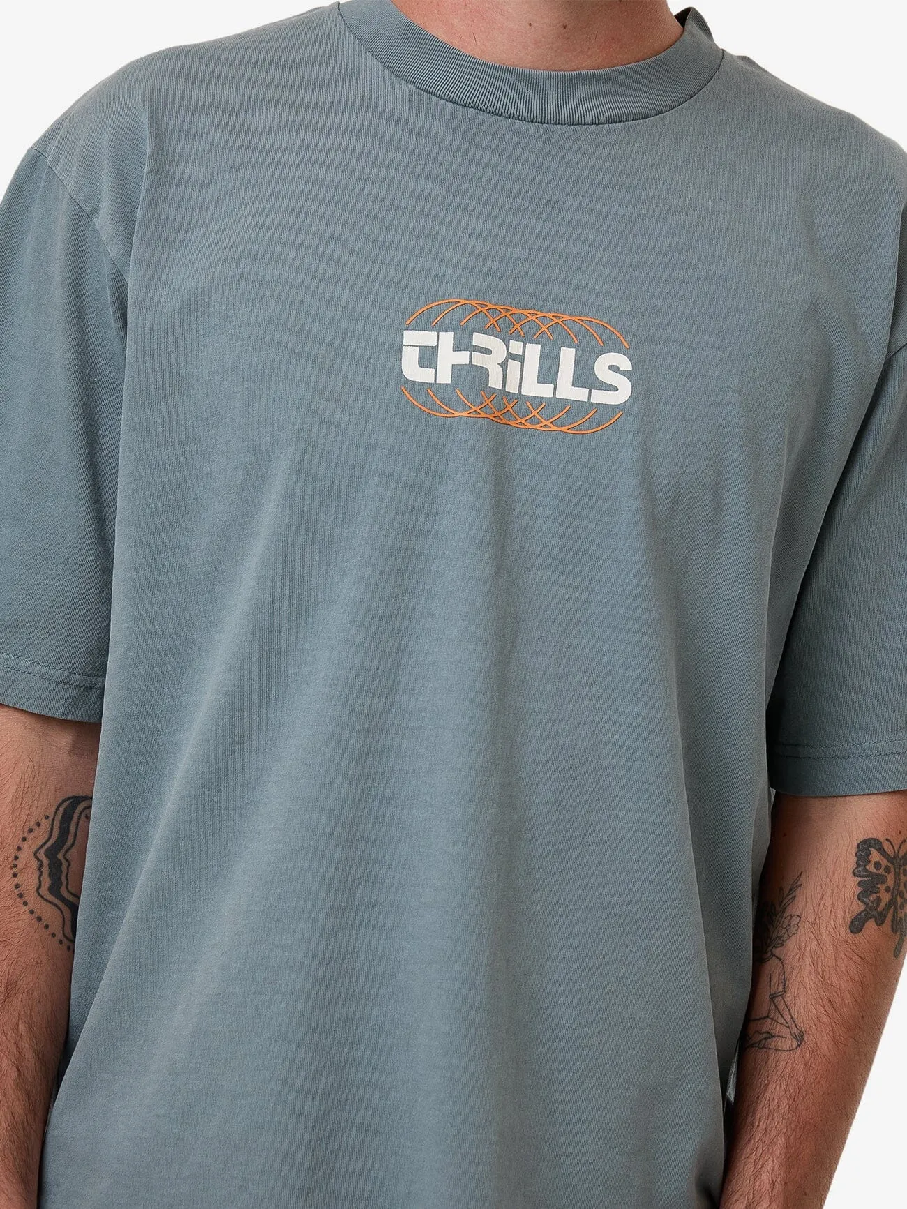 Evolution Oversize Fit Tee - Stormy Sea