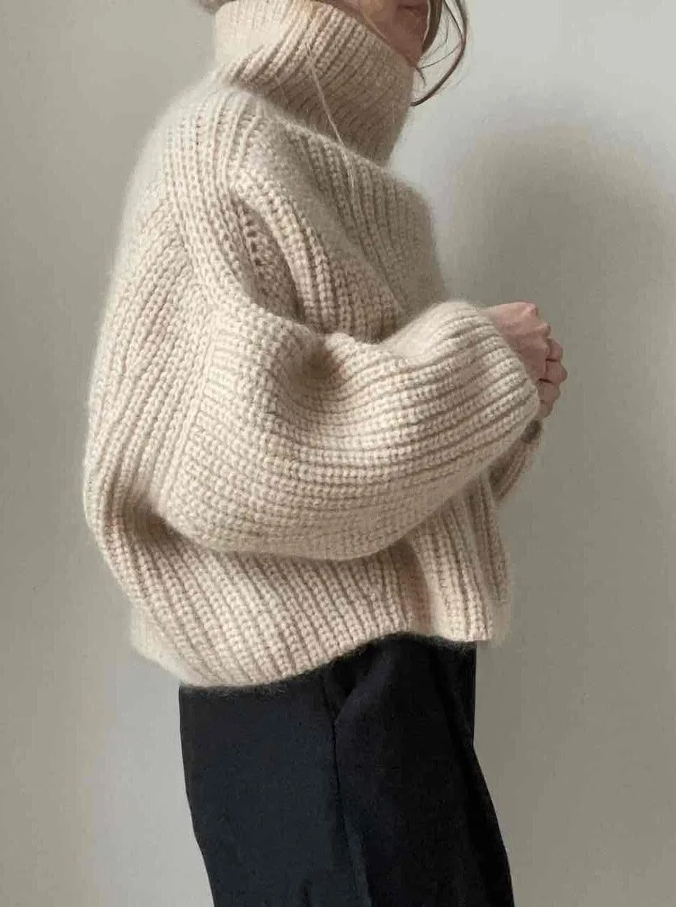 Gujo sweater by Aegyo Knit, No 1   Silk Mohair yarn kit (excl pattern)