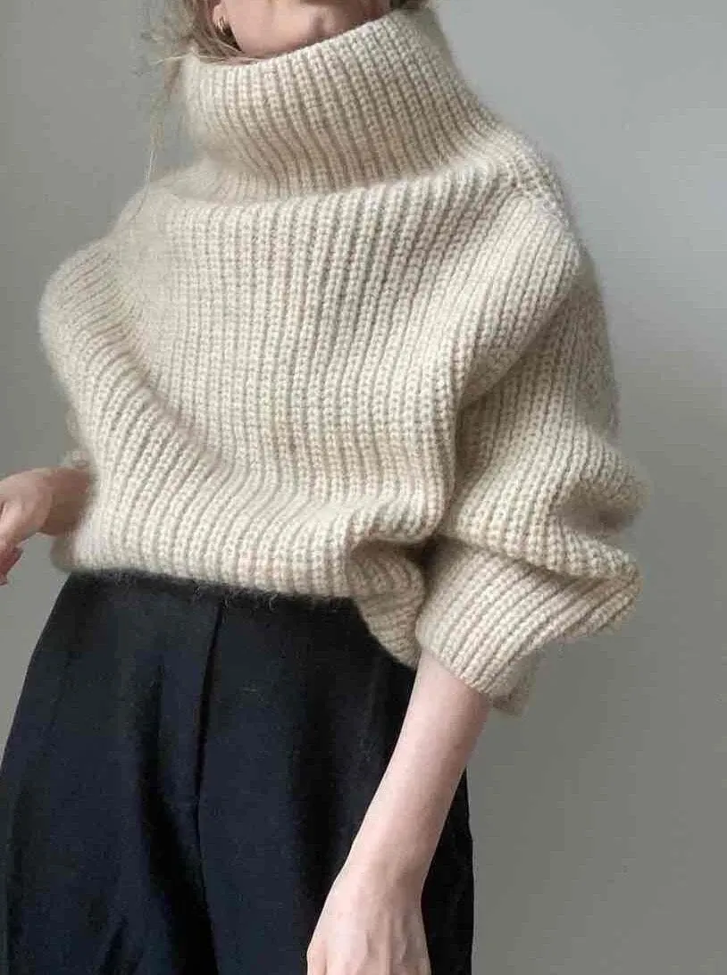 Gujo sweater by Aegyo Knit, No 1   Silk Mohair yarn kit (excl pattern)