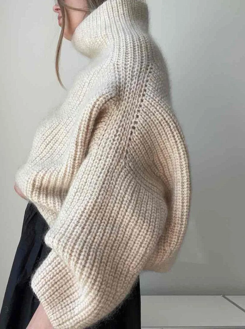 Gujo sweater by Aegyo Knit, No 1   Silk Mohair yarn kit (excl pattern)
