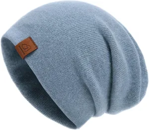 jaxmonoy Slouchy Knit Beanies Winter Hats for Women Men Soft Warm Reversible Slouch Cuffed Skull Knitted Beanie Cap