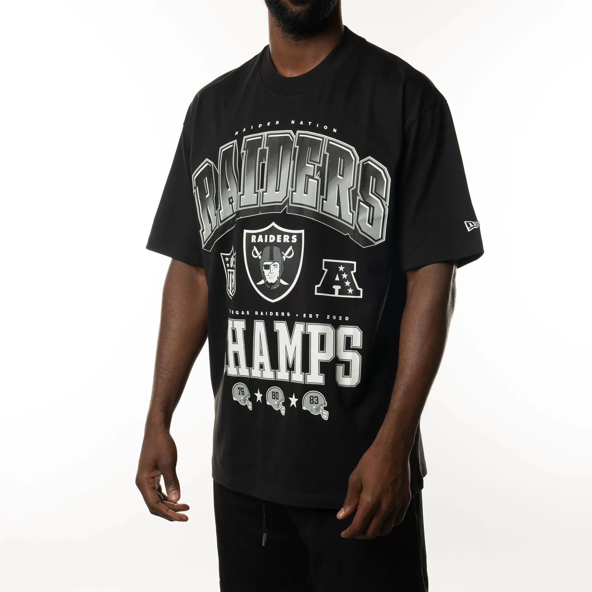 Las Vegas Raiders NFL Rivals Oversized T-Shirt Black