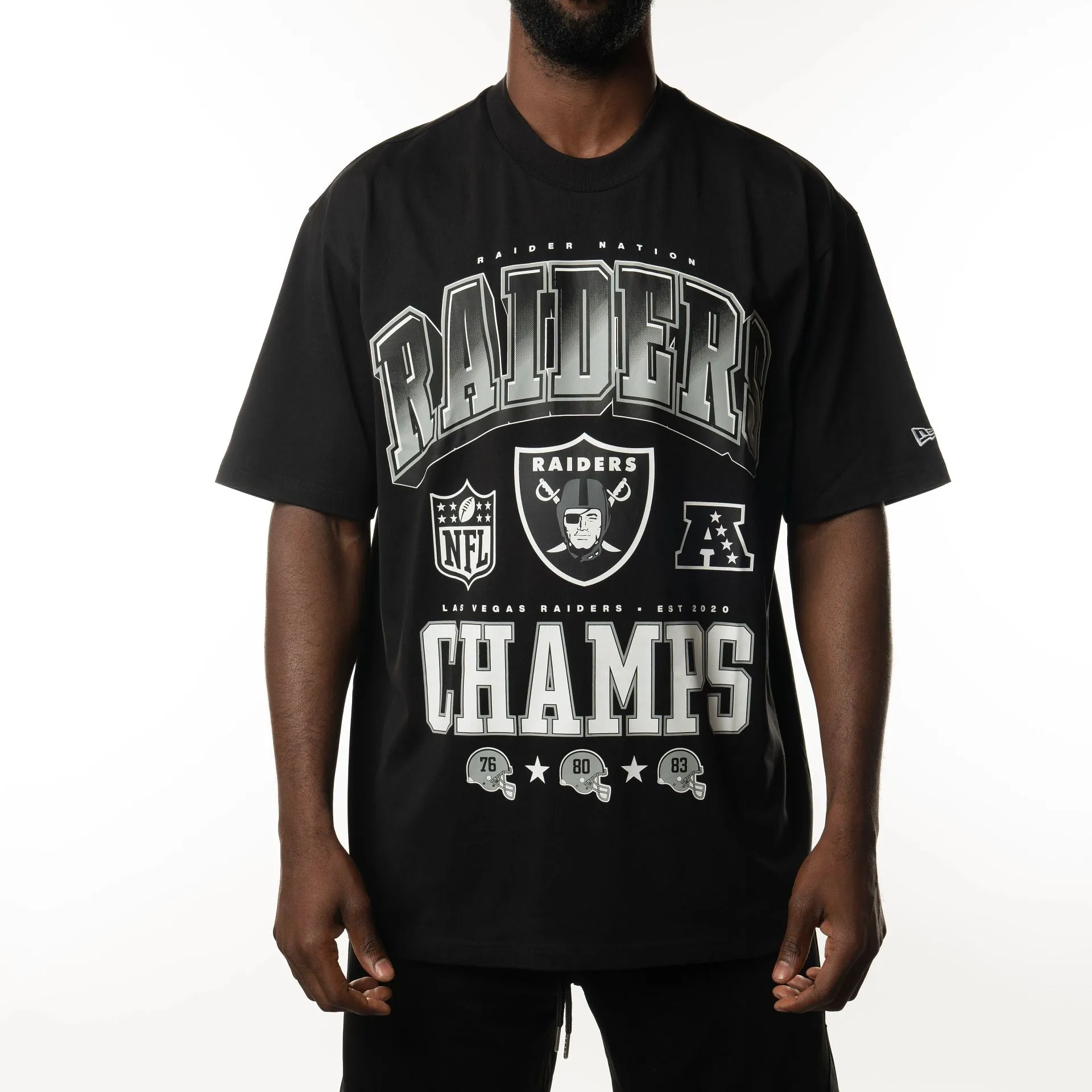 Las Vegas Raiders NFL Rivals Oversized T-Shirt Black