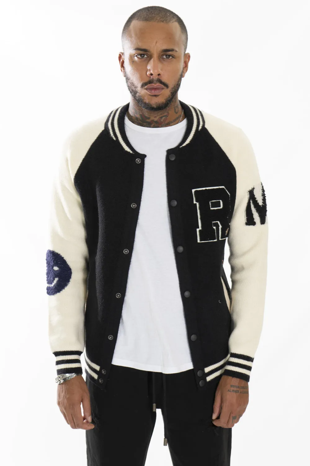 Maglione Uomo Cardigan College Varsity ''R'' Art. Mg111