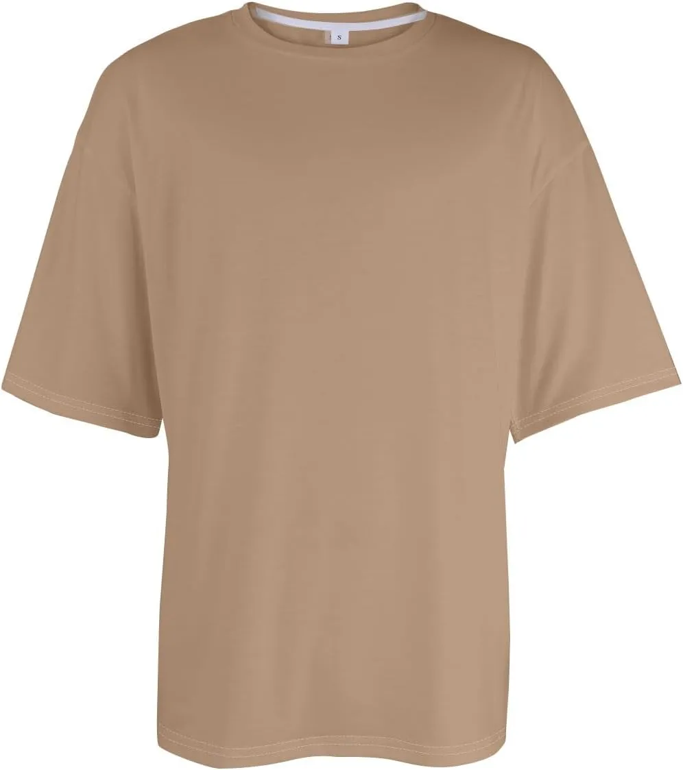 Men's Graphic Tees Fashion Short Sleeve Loose Tshirts Casual Workout Solid Color Tees T-Shirts Tees, S-5XL