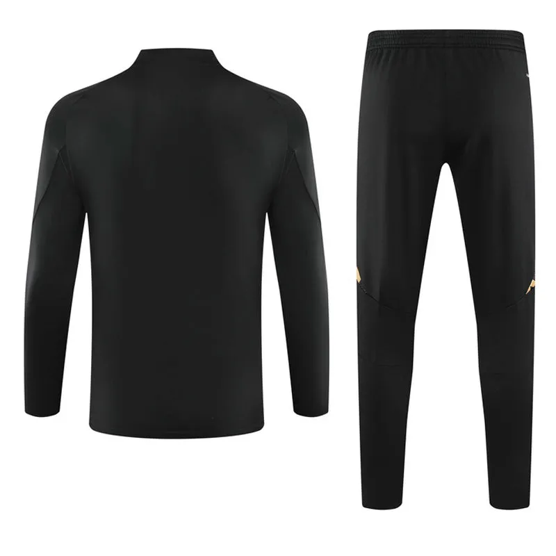 Real Madrid Soccer Tracksuit Black 2024/25