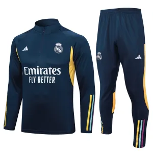 Real Madrid Soccer Tracksuit Dark Blue 2023/24